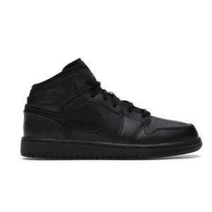 NIKE Air Jordan 1 Retro Mid "Black" Sneaker Size 7Y/W8.5